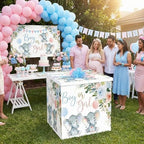 AmazingSpark 28in Giant Gender Reveal Gift Box Kit, Baby Elephant - Image 4