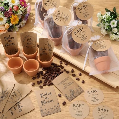 Reallnaive 48 Sets Baby in Bloom Baby Shower Party Favors Seed Packets - Image 2