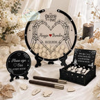 Personalized Wedding Guest Book Alternative, Gothic Skeleton Design - Image 2