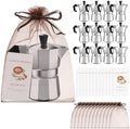 6 Set A Baby is Brewing Baby Shower Party Favors Aluminum Moka Pot by Suttmin