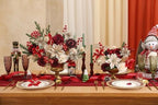 YYHUAWU Artificial Christmas Flowers Greenery Combo Box Set Faux Flowers Bulk Flower Leaf with Stems for DIY Tree Ornaments Xmas Wreath Floral Arrangements Centerpieces - Image 4