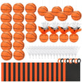 72 Pieces Basketball Paper Lanterns Centerpieces Decorations Basketball Lanterns Table Centerpieces with Metallic Foil Centerpiece Wrapping Paper and Ribbons for Birthday Party (72 PCS，Basketball) by Unknown