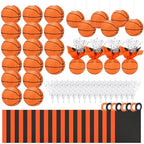 72 Pieces Basketball Paper Lanterns Centerpieces Decorations Basketball Lanterns Table Centerpieces with Metallic Foil Centerpiece Wrapping Paper and Ribbons for Birthday Party (72 PCS，Basketball) by Unknown