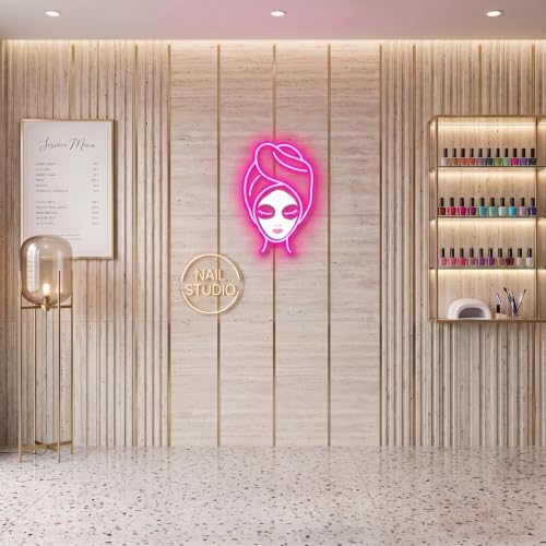 Facial Spa Neon Sign for Wall Decor Pink Letters Neon Lights Beauty Salon Sign for Business Skin Care Salon Beauty Shop Decorations - Image 6
