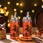 SiliFine 24 Pcs Western Party Favors Cowboy Cups with Straws and Lids - Image 5