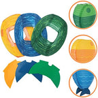 Fish 6pcs Mermaid Fish Shaped Hanging Nautical Party Decoration Supplies for Baby Shower Birthday - Image 2
