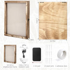 Jetec 12 x 16 Baby Shower Shadow Box Keepsake Frame, Wood - Image 2