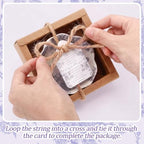 Teenyyou 50 Pack Wedding Favors Small Ceramic Bowls Purple Floral - Image 6
