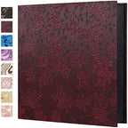 RECUTMS Photo Album 600 Pockets 4x6 Pictures Memo Book Leather Cover Grape by RECUTMS