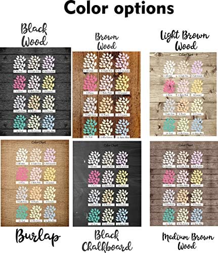 Personalized Wedding Tree Print 50-200 signatures guest book Alternative - Image 2