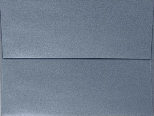 LUXPaper A7 Invitation Envelopes | Peel & Press | 5 1/4" x 7 1/4" | Anthracite Metallic | 80lb. Text | 500 Qty by LUXPaper