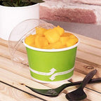 Karat [8oz - 1000 ct] Paper Ice Cream Cups & Soup Bowls for Hot/ Cold Food - Ideal for Soup, Ice Cream, Gelato, Yogurt and Snacks - Green - Image 7