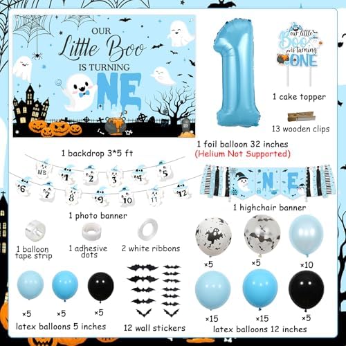 Halloween 1st Birthday Party Decorations for Boys 1st Birthday Party - Image 3