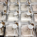 Giftsupstore Wedding Favors Guests Bulk- 100 Set Elegant Silver Design Orchid Candle -Custom Bridal Shower Gifts, Baby Shower & Personalized Bachelorette Party Candle Favor – Decorative Floral Candles - Image 4