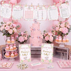 Funnymoom 426 Pcs Baby Shower Decorations for Girl Pink Elephant Games - Image 5
