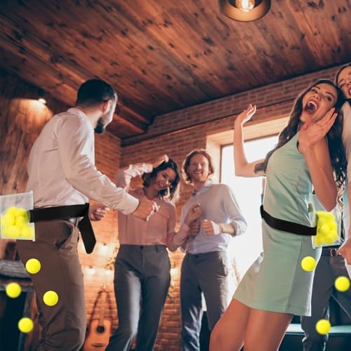 Vinsot 6 Sets Baby Shower Games Twerking Shaking Balls with Belts,Yellow - Image 3