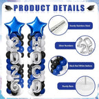 2 Sets Homecoming 2026 Balloon Column Stand Party Decorations Kits with Balloons Class of 2026 Hoco Balloon Tower Stand Kit for Homecoming Prom Party Photo Booth Props Backdrop Decor Party Supplies - Image 4