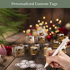 30 Pack Wedding Favors Wood Tealight Candle Holders, Bridal Shower Favors for Guests Bulk, Baptism/Baby Shower Centerpieces for Tables, Wood Cylinder Candle Set for Baby Shower Decorations - Image 7