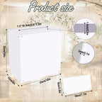 Acrylic Wedding Card Box with Slot Top, Detachable DIY Card Box for Wedding Reception, Corner Brackets & Screws Included, Acrylic Table Sign Holder Included - Image 2