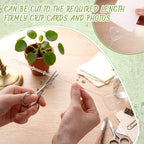 500 Pcs Floral Card Holder Picks, 9 Inch Clear Heart Sticks for Weddings - Image 5