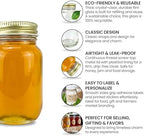 RetroPak Mini Mason Jars with Lids, 24 Pack, 3 oz Glass Honey Jars, Gold - Image 5