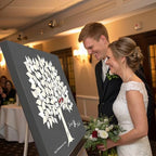 MuralMax Personalized Wedding Signing Tree Canvas Guest Book Wall Art - Image 4