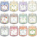 YOROXRG 12 Pack Scented Candles with Added Natural Essential Oils, 3.05oz, Suitable for Various Festivals, Parties, Yoga, and Home Scene by YOROXRG
