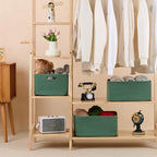 MiniArk Large Storage Baskets for Shelves, 17 x 13 x 7.5” Closet Organizers Bins for Clothes Blanket Towels, Baby Nursery, Toy Baskets Box, Woven Rope Baskets, 2 Packs Green - Image 3
