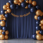 ESGOTBME 30x10ft Wrinkle Free Navy Blue Backdrop Curtain for Parties Soft Fabric Drapes Wedding Curtain Backdrop for Birthday Party Decorations Background for Photography 5x10ft, 6 Panels - Image 7