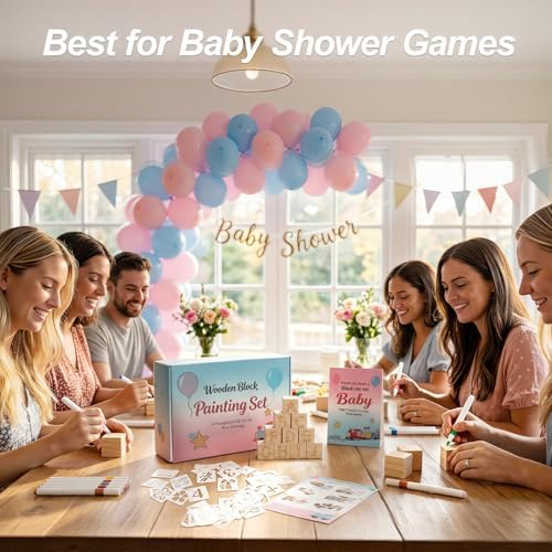 117Pcs Baby Blocks for Baby Shower, Gender Reveal & 1st Birthday - Image 2