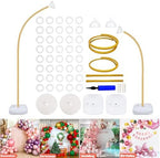 Balloon Arch Stand with Base - 8.2ft & 5ft Balloon Arch Kit with Bendable Tubes, Half Arch Stand, Balloon Column & Arch Frame for Weddings, Birthdays, Baby Showers by Welcome