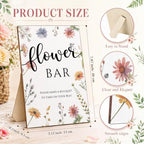 Sinload 50 Set Flower Bar Kit with Kraft Bouquet Bags for Fall Wedding - Image 3