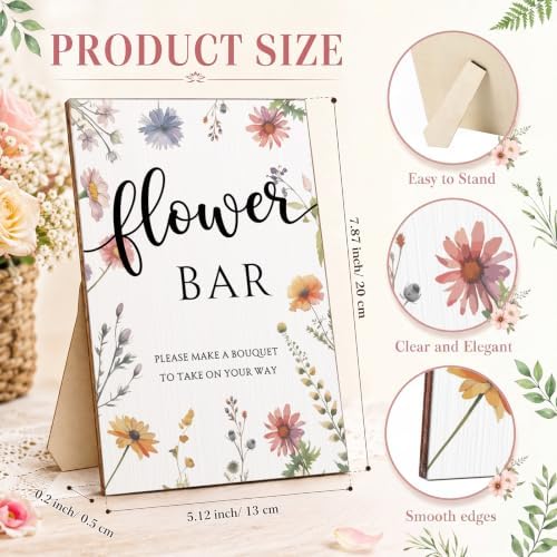 Sinload 50 Set Flower Bar Kit with Kraft Bouquet Bags for Fall Wedding - Image 3