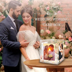 Acrylic Wedding Card Box with Picture Frame, Acrylic Card Box with Slot, Clear Gift for Wedding Reception Anniversary Graduation Birthday Party Baby Shower - Image 7