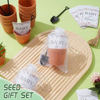 40 Set Baby Shower Party Favors Baby in Bloom Envelope Packets - Include 40 Packets 40 Flower Pots 40 Organza Bags 40 Garden Trowels - Favors for Guests Birthday Party (N-o-S-e-e-d) - Image 3