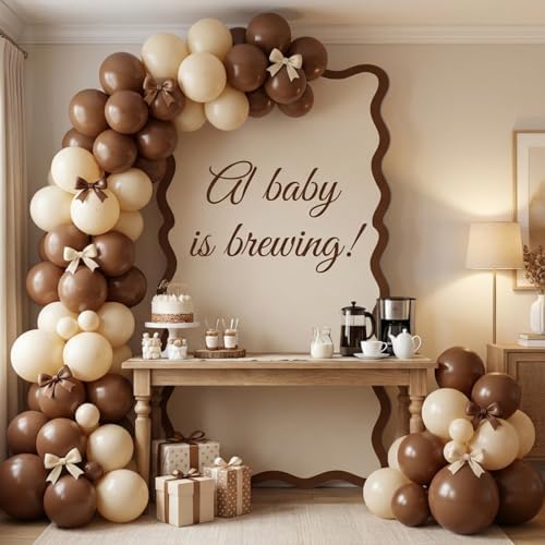 Leinuosen 6ft Espresso Martini Birthday Cardboard a Tini Bit Older Party Cardboard Cutouts Birthday Party Cutout Stand Decor for a Baby is Brewing Baby Bridal Shower Supplies - Image 3