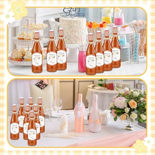Queekay 20 Pack Mini Swing Top Glass Bottles - Image 5