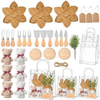 37Pcs Baby Shower Prizes for Game Winners Lotus Cheese Board Fork Butter Spreaders straight knife spatula Coasters Towel Artificial Eucalyptus Stems Cards and Gift Bags for Guests Bridal Birthday,3Set by Unknown