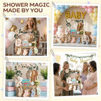 Giftacity Wooden Baby Shower Crate, Large Brown Personalized Gift Basket - Image 6