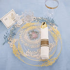 Hioasis 350 Pcs Clear Gold Plates for Party - Image 5
