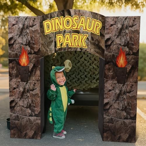 Bucherry 7 Pcs Dinosaur Party Decor Cardboard Jurassic Trunk or Treat Kit - Image 4