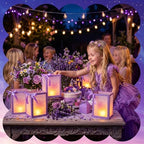 Retisee 12 Set Princess Sun Table Centerpiece with LED Purple Paper Lantern - Image 4