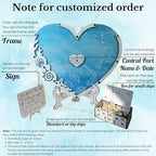 Beach Wedding Guest Book Alternative, Heart Drop Box Frame Nautical Decor - Image 6
