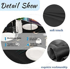 FINDYOU 6 Pack Black Table Cloth Rectangle Table 60 x 126 Inch Tablecloths for 6 Foot Rectangle Tables. Stain and Winkle Resistant Polyester Washable Table Cloths for Parties Wedding Dining - Image 4