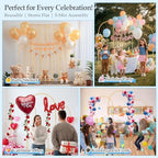 DEVISEFUN 7.2FT, 6.6FT, 6FT Arch Backdrop Stand with Base Set of 3 - Image 5