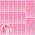 20 Pack Backdrop Party Decorations Pink Tinsel Curtain Party Backdrop Foil Fringe Birthday Decorations Photo Booth Streamer Backdrop Pink Theme Bachelorette Graduation Party Decorations by BOMSI