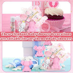 288 Pcs Baby Shower Favors Set for Guests,Pink,Elephant - Image 6