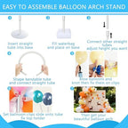 Balloon Arch Stand Kit for Party Backdrop Decoration 8.2FT & 6FT - Image 4