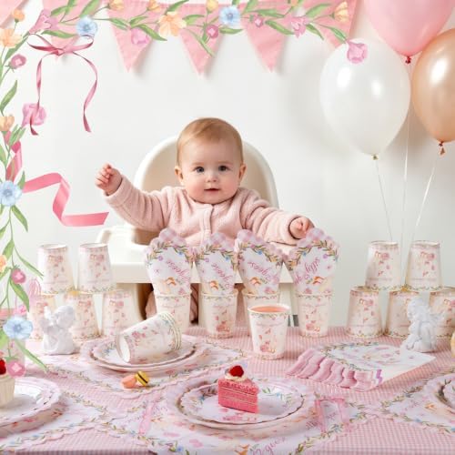 350PCS Pink Silly Goose Baby Shower Decorations for 50 Guests - Image 4