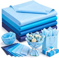 500 Sheets Blue Tissue Paper Bulk 20 x 20 Inch for Rosh Hashanah Gifts by Qilery